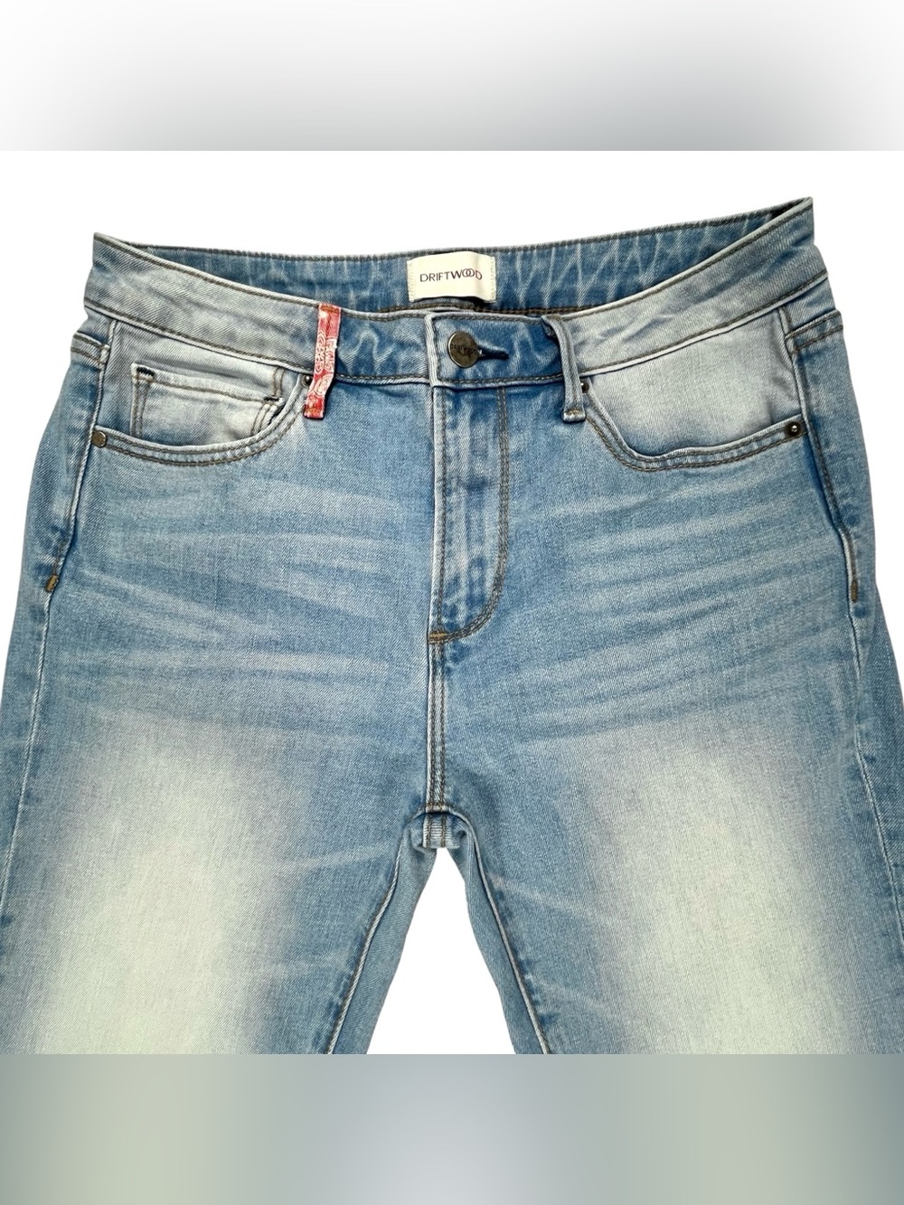 Driftwood Farrah Women’s Size 27 Patchwork Bandana Flare Jeans Boho Western - Picture 2 of 7